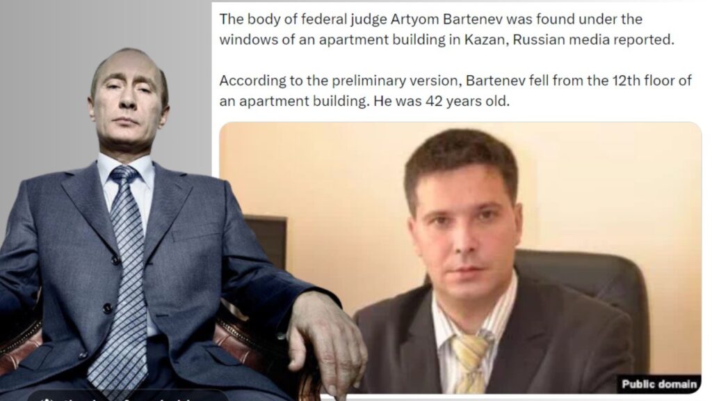 Russian judge Artem Bartenev mysteriously falls from a window and dies