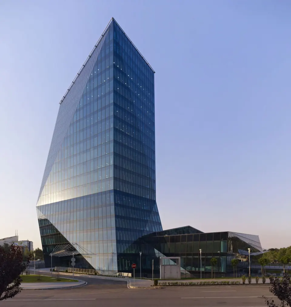 The £8million Vertigo Business Tower in Bulgar's capital of Sofia is also still owned by Chepa through his son