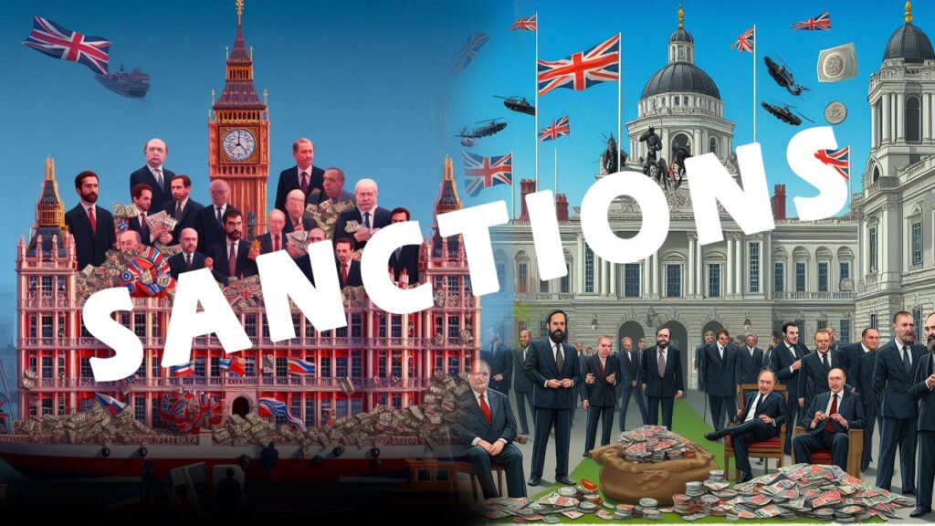 British government's sanctions against many Russian oligarchs