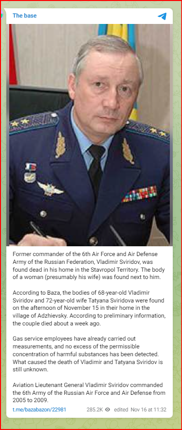 General Vladimir Sviridov