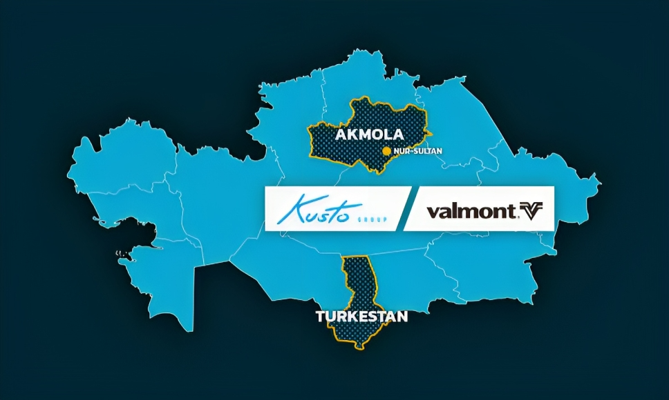 Notable partnerships and collaborations, such as the one with Valmont Industries to address the water crisis in Kazakhstan