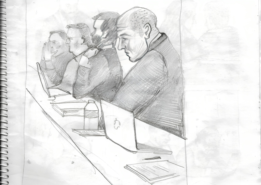 The defense attorneys (sketch)