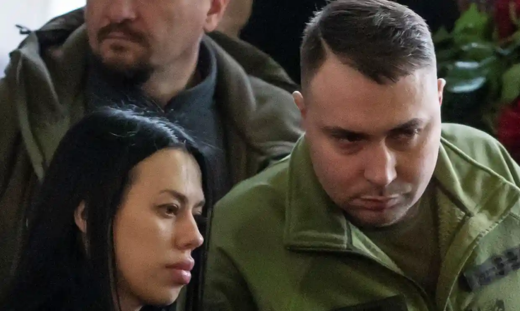 Kyrylo Budanov, the head of Ukraine's military intelligence, and his wife Marianna, who officials say has been poisoned. Photo: Viacheslav Ratynskyi/Reuters.