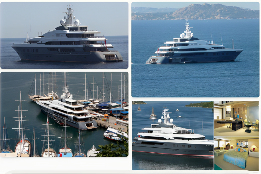 Deripaska Oleg owns several luxury yachts and superyachts