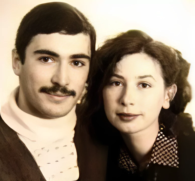 Mikhail Khodorkovsky with his first wife